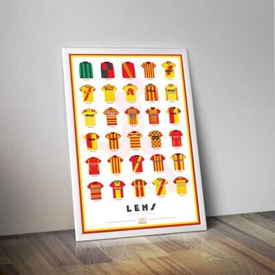 LENS Fußball-JERSEY-POSTER