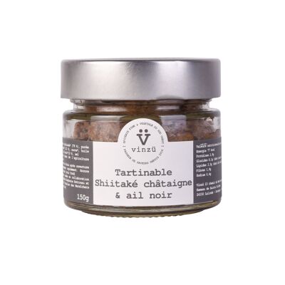 Shiitake spread, organic black garlic chestnut 150g