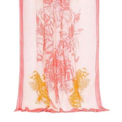 Pareo scarf jouy coral