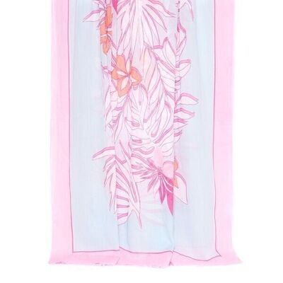 Rosa hawaiianischer Pareo-Schal
