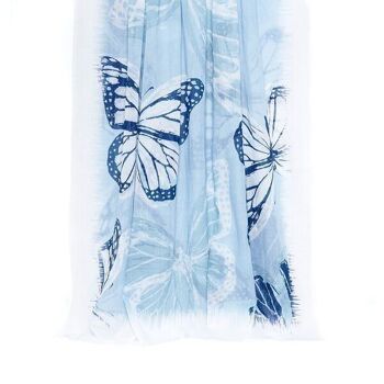 Foulard Paréo papillon bleu 1