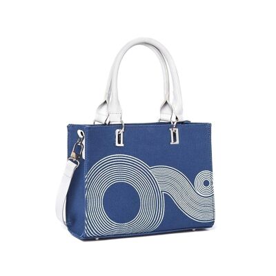 Borsa tote City Tokyo blu