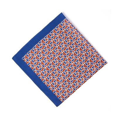 Ockerfarbenes Bandana aus Baumwolle mit Paisley-Muster