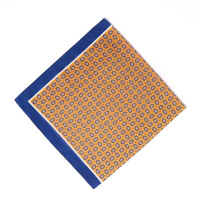 Orange oval cotton bandana