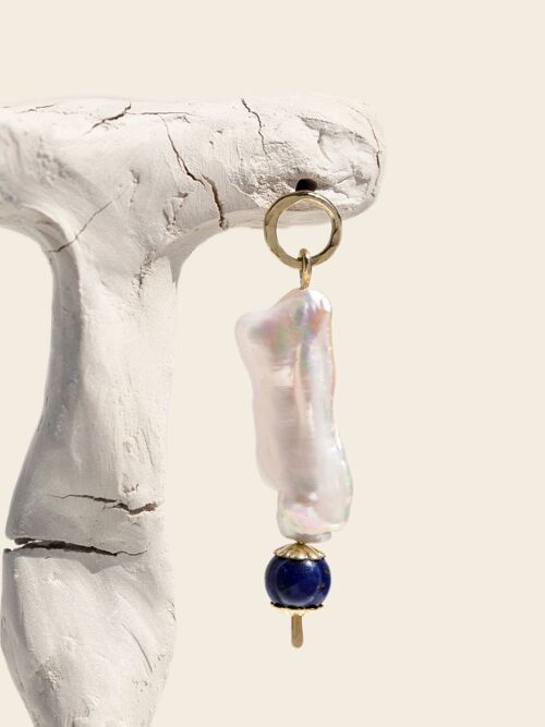 Boucles d'oreilles Emma - Perles et Lapis Lazuli