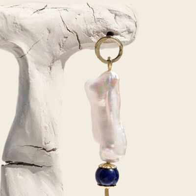 Boucles d'oreilles Emma - Perles et Lapis Lazuli