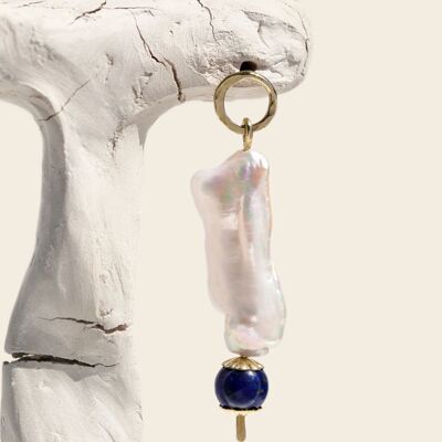Boucles d'oreilles Emma - Perles et Lapis Lazuli