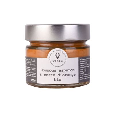 Hummus ecológico de espárragos y ralladura de naranja 150g