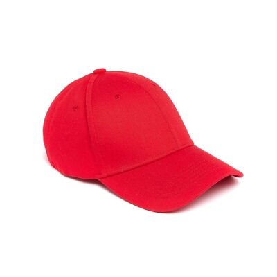 Casquette D unie rouge