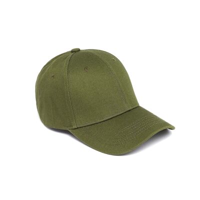 Plain khaki D cap
