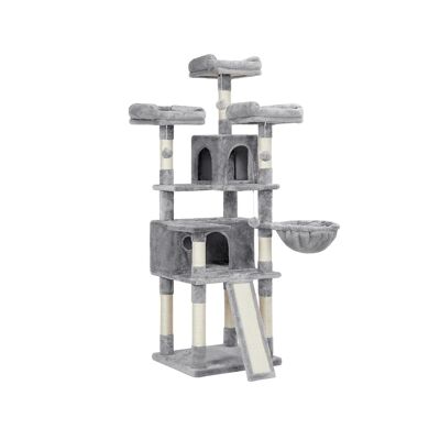 Living Design XXL cat tree 168 cm high light gray 55 x 55 x 168 cm (L x W x H)