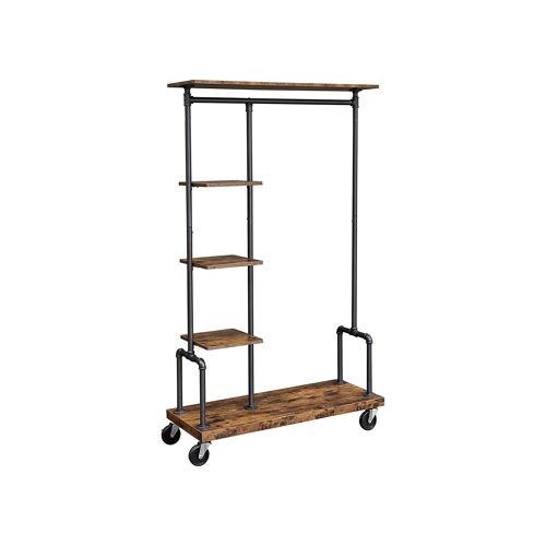 Living Design Cabinet with industrial style grid shelves 103.5 x 40 x 174.5 cm (L x W x H)