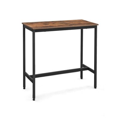 Living Design Table de bar étroite de style industriel 100 x 40 x 90 cm (L x L x H)