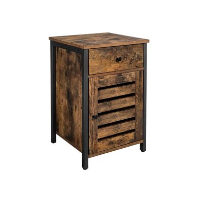 Living Design Bedside table with drawer 40 x 40 x 60 cm (L x W x H)