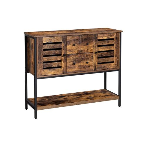 Living Design Sideboard with 2 drawers and doors 100 x 35 x 84.5 cm (L x W x H)