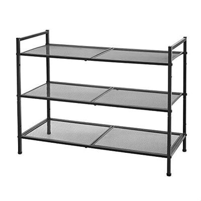 Living Design Shoe rack with 3 shelves 68.5 x 30 x 53 cm (L x W x H)