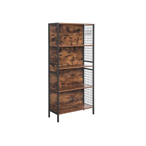 Living Design Standing shelf with 4 shelves 74 x 30 x 155 cm (L x W x H)