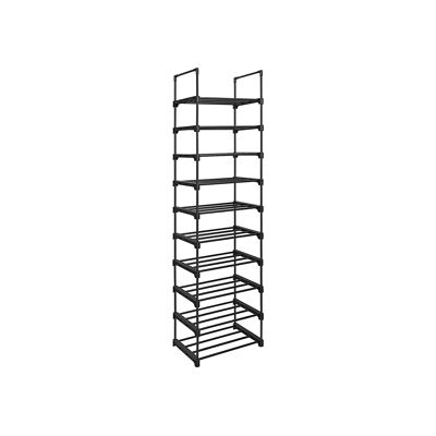 Living Design Shoe rack with 10 shelves 45 x 30 x 174 cm (L x W x H)
