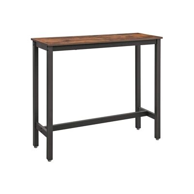 Living Design Table de bar étroite de style industriel 120 x 40 x 100 cm (L x L x H)