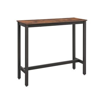 Living Design Table de bar étroite de style industriel 120 x 40 x 100 cm (L x L x H) 1