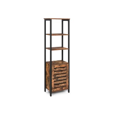 Living Design High cabinet with 4 open shelves 44 x 30 x 155 cm (L x W x H)
