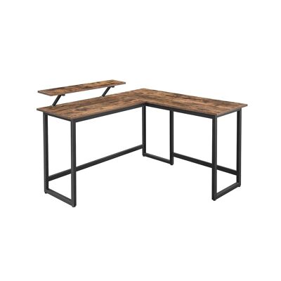 Bureau d'ordinateur en forme de L Living Design 140 x 130 x 89 cm (L x L x H)