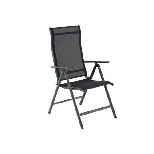 Living Design Comfortable garden chair black 56 x 70 x 106 cm (L x W x H)
