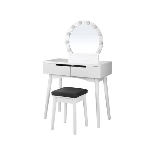Living Design White country style dressing table 80 x 40 x 130.5 cm (L x W x H)