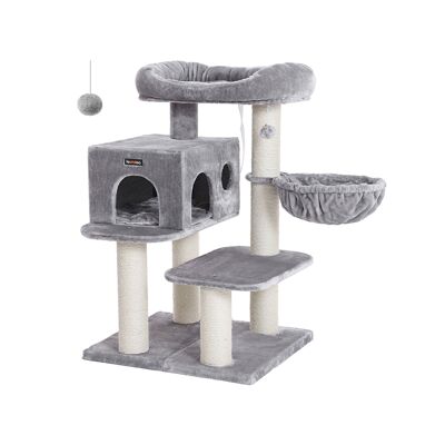 Living Design Compact cat tree 112 cm light gray 70 x 60 x 112 cm (L x W x H)