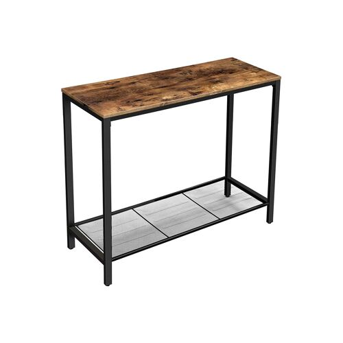 Living Design Industrial style console table with mesh shelves 100 x 35 x 80 cm (L x W x H)