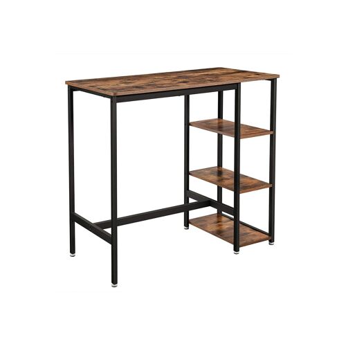 Living Design High table 3 industrial look shelves 109 x 60 x 100 (L x W x H)