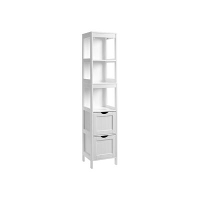 Living Design High cabinet for the bathroom in country style 30 x 30 x 141.5 cm (L x W x H)