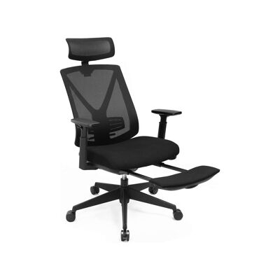Living Design Chaise de bureau simple avec repose-pieds 5 x 70 x (116-133) cm (L x L x H)