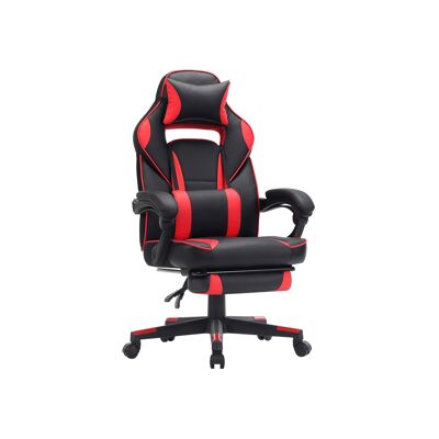 Living Design Chaise de jeu noire et rouge 50 x 52 cm (L x L)