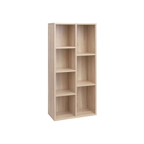 Living Design Single bookcase 7 compartments 50 x 24 x 106 cm (L x W x H)