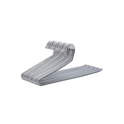 Living Design 20 pieces open trouser hangers gray 38 x 14.5 x 0.5 cm (W x H x D)