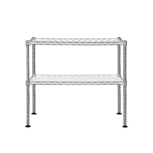 Living Design Microwave shelf with 2 silver shelves 60 x 52 x 35 cm (W x H x D)