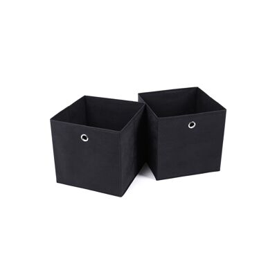 Living Design 2 cajas de almacenamiento negras