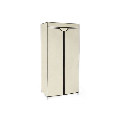 Living Design Wardrobe with beige zipper 75 x 160 x 45 cm (W x H x D)