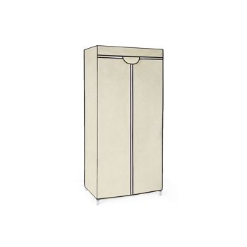 Living Design Armoire avec fermeture éclair beige 75 x 160 x 45 cm (L x H x P) 1