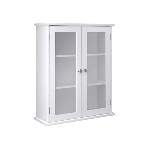 Living Design Cabinet with glass doors 55 x 20 x 65 cm (L x W x H)