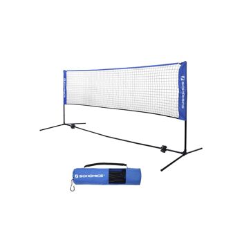 Living Design Filet de badminton 3 mètres bleu 400 x (107, 120, 155) x 103 cm (L x H x P) 1