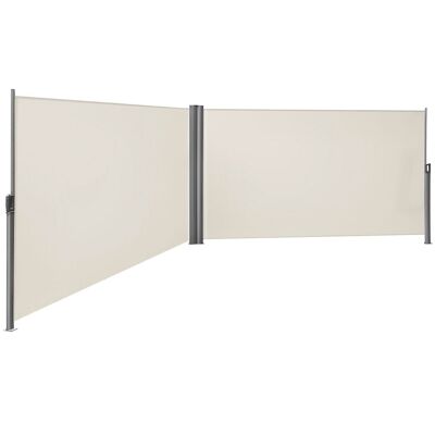 Living Design Auvent double face 6 m beige 200 x 600 cm (H x L)