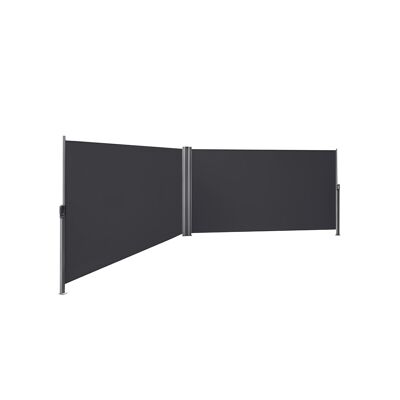 Living Design Double-sided awning 6 m anthracite 1.8 x 6 m (H x W)