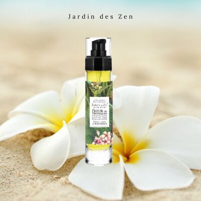 Flor tropical - Flor de Tiaré - Aceite de belleza multifuncional 100% vegetal
