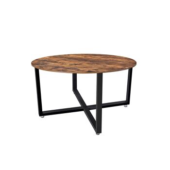 Living Design Table basse ronde 88 x 88 x 47 cm (L x L x H) 2