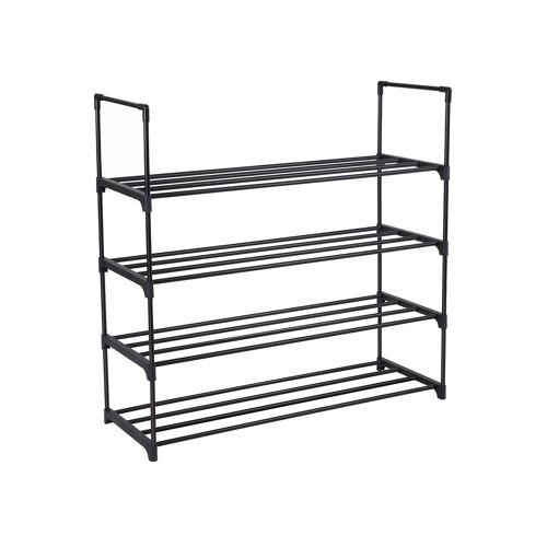Living Design Metal shoe rack 4 shelves 92 x 30 x 73 cm (L x W x H)