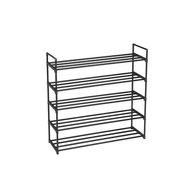 Living Design Metal shoe rack 5 shelves 92 x 30 x 93 cm (L x W x H)