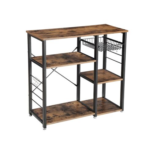 Living Design Industrial look kitchen shelf 90 x 40 x 84 cm (L x W x H)