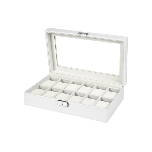 Living Design White watch box for 12 watches